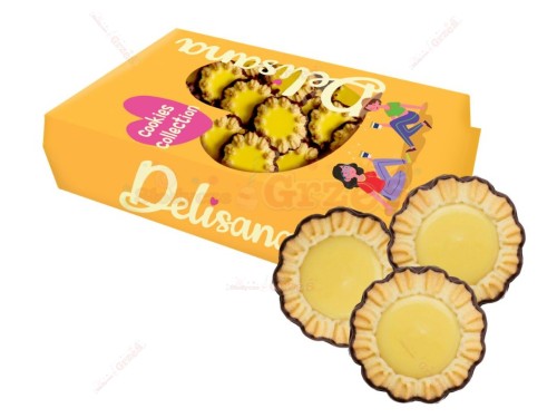 ciastka kruche ADWOKATKA z kremem, podlane polewą 1kg Delisana