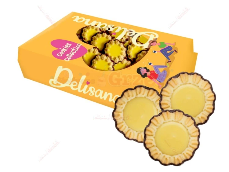 ciastka kruche ADWOKATKA z kremem, podlane polewą 1kg Delisana