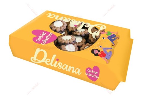 Ciastka kruche KUBANKI z kremem kokosowym podlane polewą 1kg Delisana