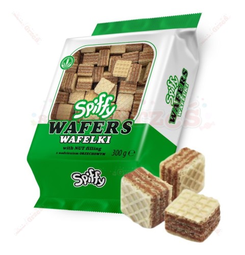 Mini wafelki z kremem orzechowym 300g Spiffy Millano
