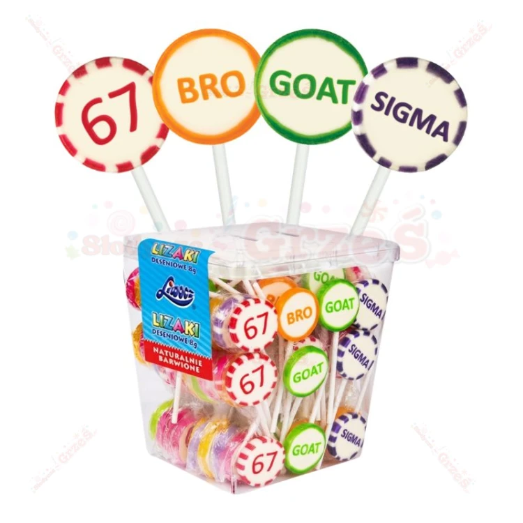 Lizaki 67 SIX SEVEN GOAT BRO SIGMA slang 100szt x 8g Gran-Pik Liwocz