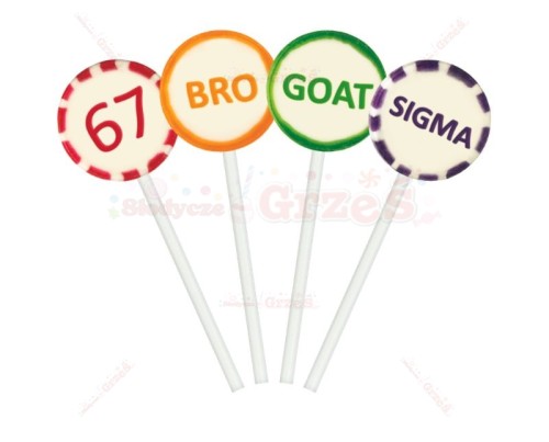Lizaki 67 SIX SEVEN GOAT BRO SIGMA slang 100szt x 8g Gran-Pik Liwocz