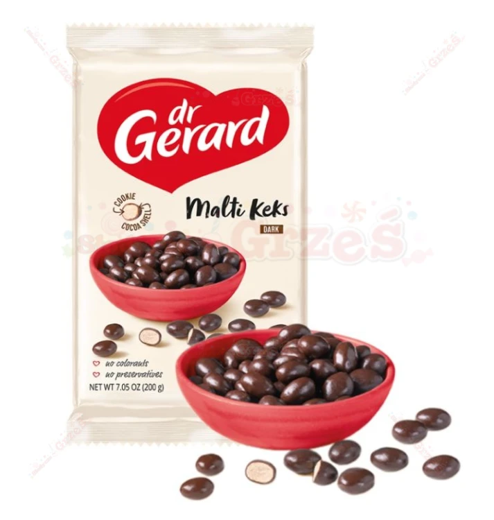 Maltikeks dark - draże, herbatniki w skorupce 200g Dr Gerard