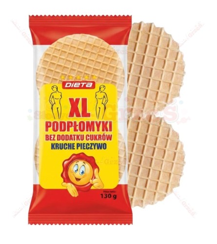 Podpłomyki XL bez cukru - kruche pieczywo 130g Dieta