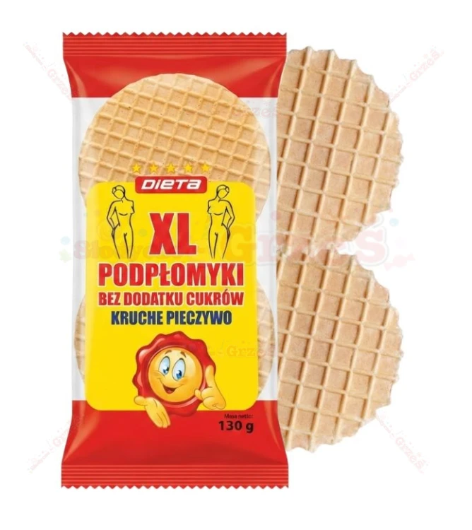 Podpłomyki XL bez cukru - kruche pieczywo 130g Dieta