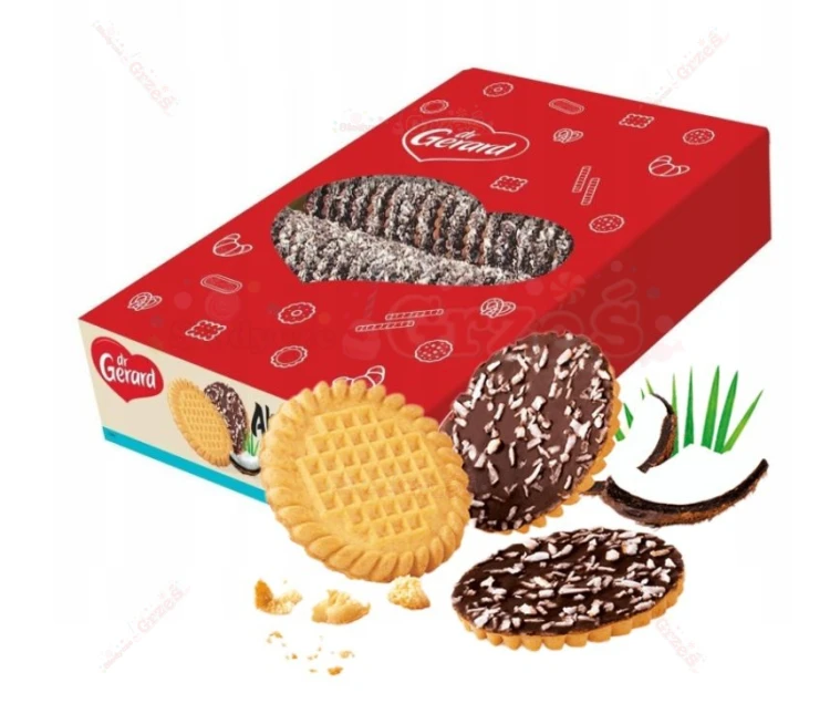 Herbatniki ALOHA Alusie z wiórkami kokosowymi 730g Dr Gerard