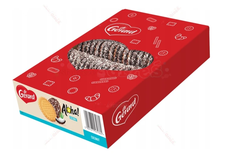 Herbatniki ALOHA Alusie z wiórkami kokosowymi 730g Dr Gerard