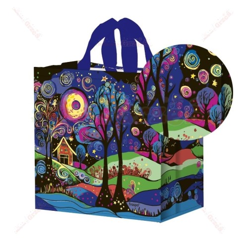 torba na zakupy MAGICZNA KRAINA 24L MIX Fraspo | Duża torba zakupowa wielokrotnego użytku