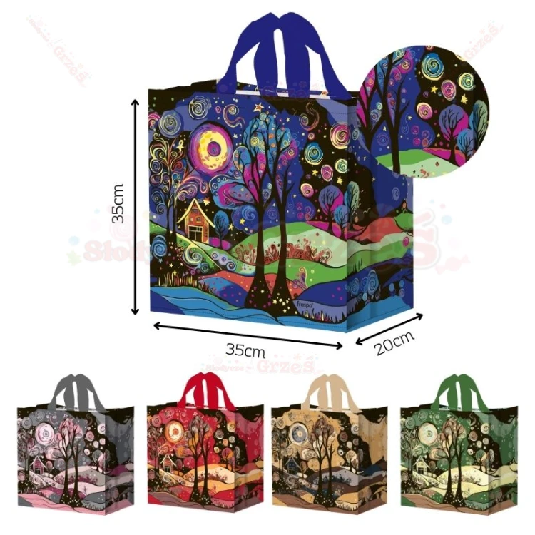 torba na zakupy MAGICZNA KRAINA 24L MIX Fraspo | Duża torba zakupowa wielokrotnego użytku