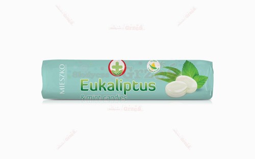 24x Dropsy, cukierki EUKALIPTUS- z olejkiem z eukaliptusa i mięty 32g Mieszko