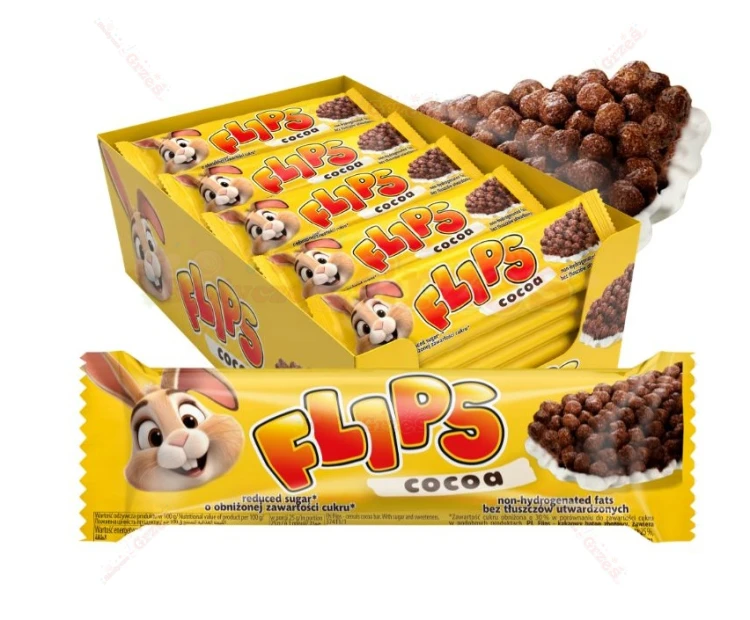 24x Flips baton kakaowy 25g Sante | baton kuleczki śniadaniowe