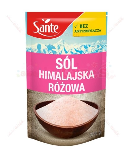 Sól himalajska różowa drobna 350g Sante | jodowana, bez antyzbrylaczy