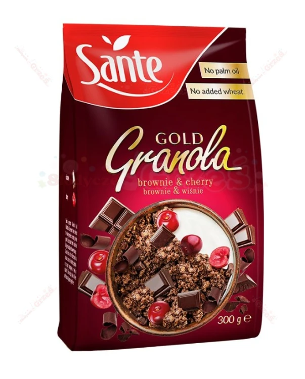 Granola gold BROWNIE WIŚNIA czekolada 300g Sante