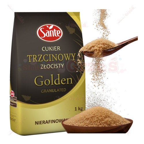Cukier trzcinowy nierafinowany Demerara 1kg Sante