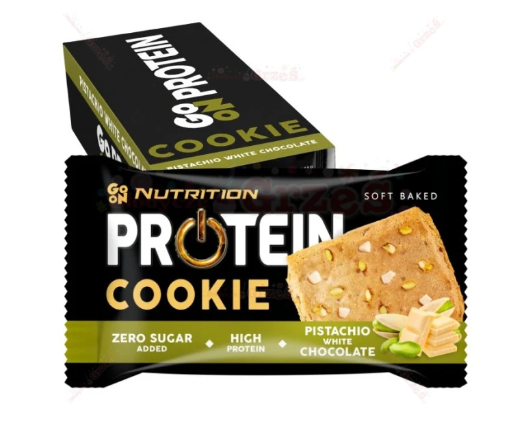 18x Go On Ciastko proteinowe PISTACJA biała czekolada 50g Nutrition Sante