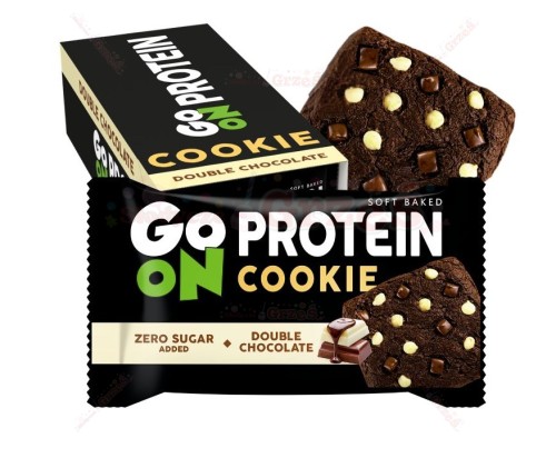 18x Go On Ciastko proteinowe PODWÓJNA CZEKOLADA 50g Sante