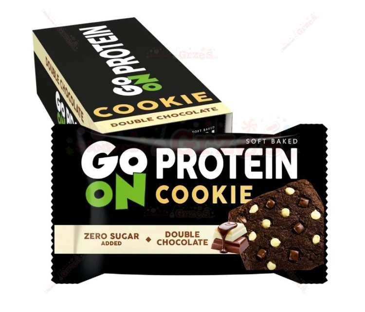 18x Go On Ciastko proteinowe PODWÓJNA CZEKOLADA 50g Sante