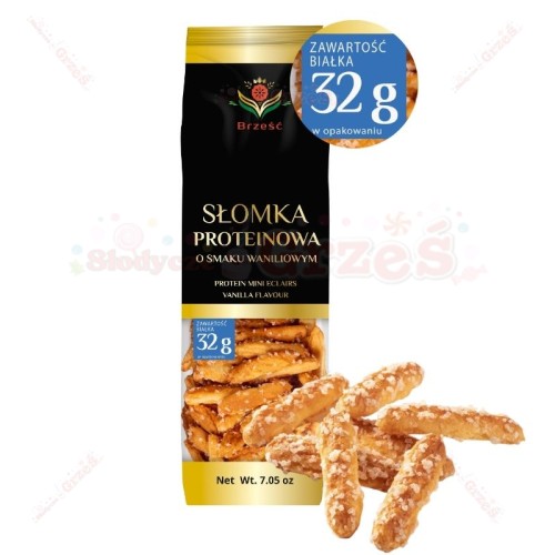 Słomka ptysiowa proteinowa 200g Brześć
