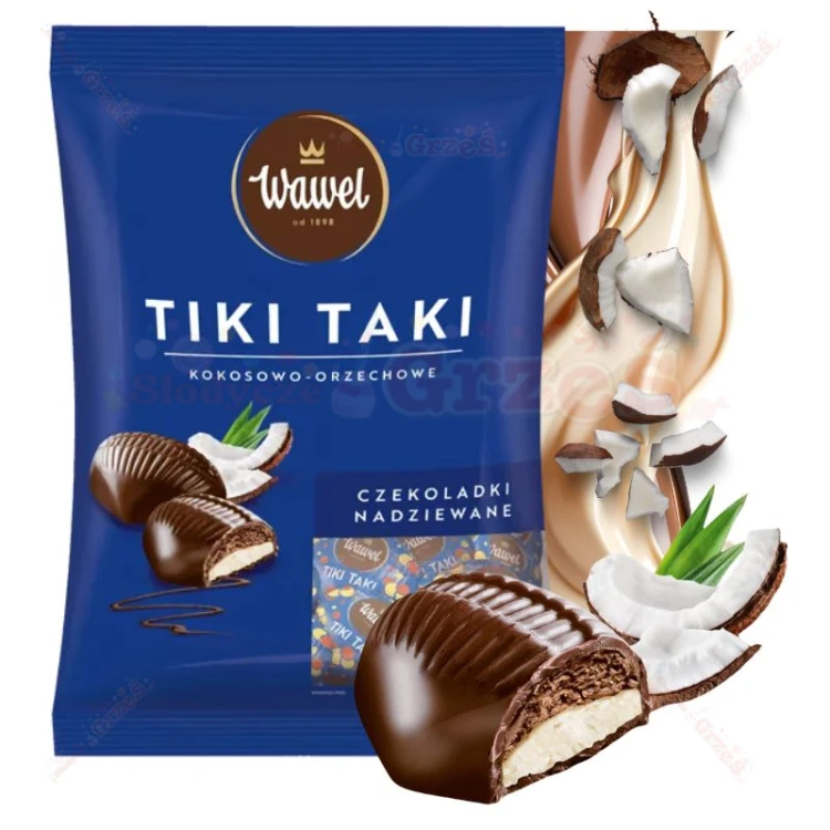 Tiki Taki czekoladki nadziewane - kokosowo orzechowe 1kg Wawel