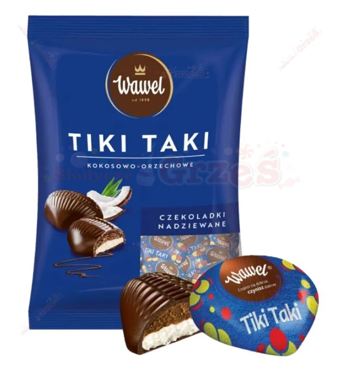 Tiki Taki czekoladki nadziewane - kokosowo orzechowe 1kg Wawel