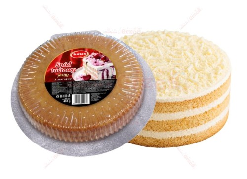 Spód tortowy biszkopt jasny 3 warstwy 400g Kavis
