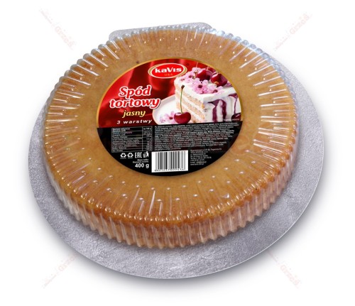 Spód tortowy biszkopt jasny 3 warstwy 400g Kavis