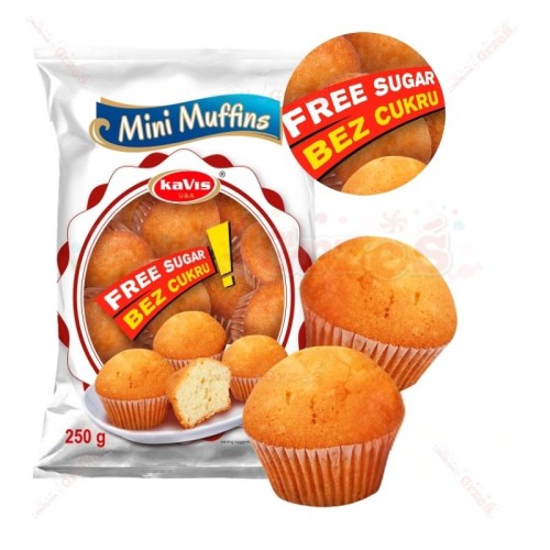 Mini muffinki biszkoptowe bez cukru 250g Kavis