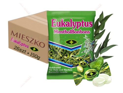 26x Cukierki Eukaliptusowe 150g Mieszko | Eukalyptus Menthol