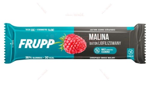 Frupp MALINA baton liofilizowany, bezglutenowy, bez cukru 10g Celiko