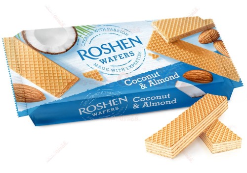 Wafelki kokos&amp;migdał 216g Roshen