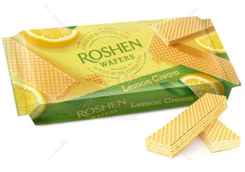 Wafelki cytrynowe 216g Roshen