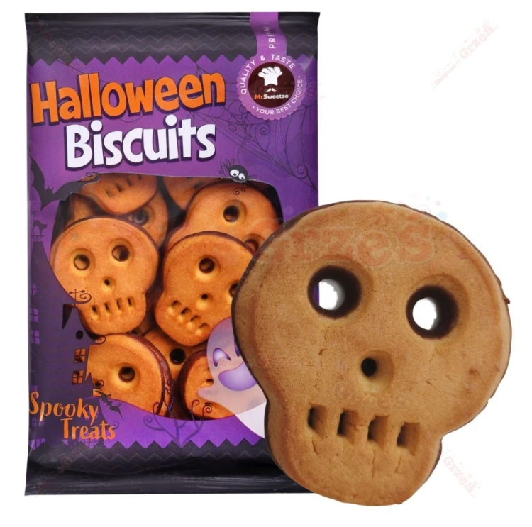 Ciastka kruche CZASZKI z polewą Halloween 200g Celpol