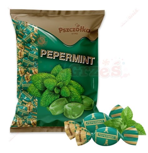 Cukierki Peppermint - z olejkiem miętowym 1kg Pszczółka