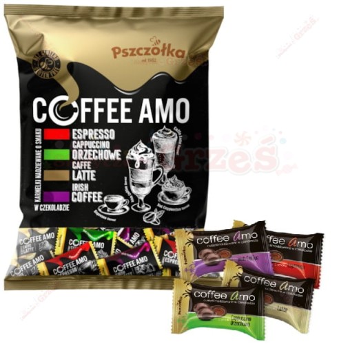 Coffee Amo karmelki oblane czekoladą 1kg Pszczółka