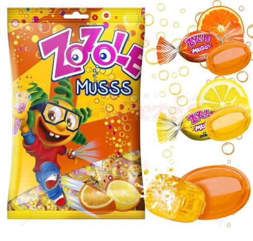 Cukierki Musssujące Zozole pomarańcza-cytryna 1kg Mieszko