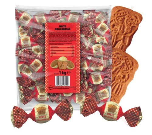 Kulki biało-mleczne z nadzieniem piernikowym i ciasteczkami 1kg Millano