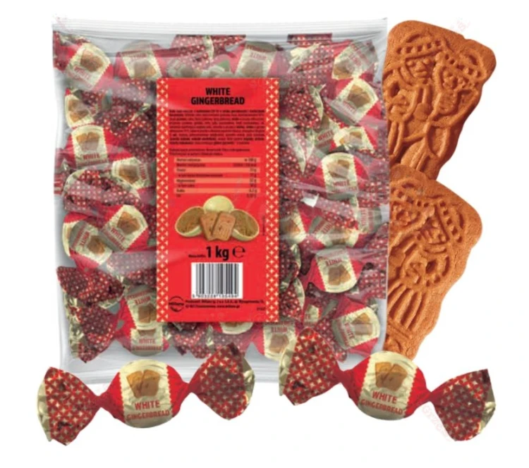 Kulki biało-mleczne z nadzieniem piernikowym i ciasteczkami 1kg Millano