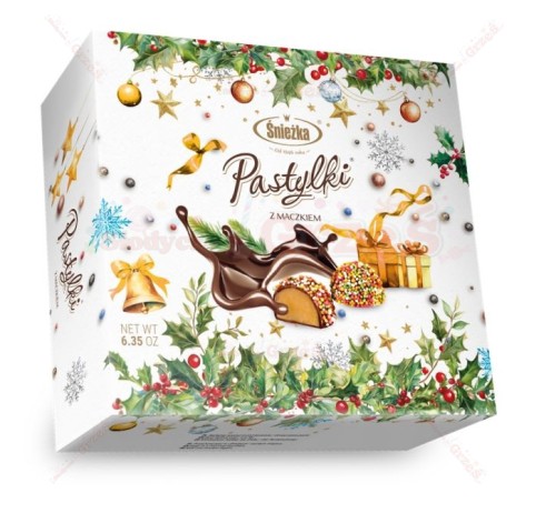 Pastylki z maczkiem - świąteczne cukierki śmietankowe 180g Śnieżka | Święta