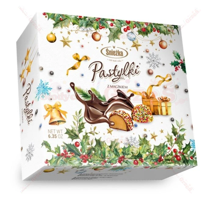 Pastylki z maczkiem - świąteczne cukierki śmietankowe 180g Śnieżka | Święta