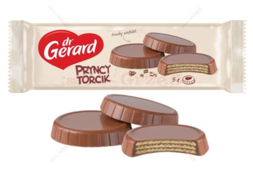 Pryncytorcik kakaowy 142,5g Dr Gerard | wafle z kremem w polewie