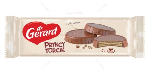 Pryncytorcik kakaowy 142,5g Dr Gerard | wafle z kremem w polewie