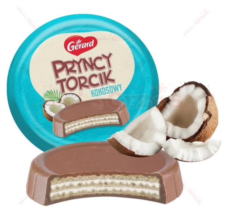 Pryncytorcik KOKOSOWY w kakaowej skorupce 28,5g Dr Gerard