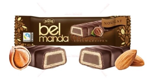 Belmanda Baton marcepanowy z NUGATEM 40g Zentis