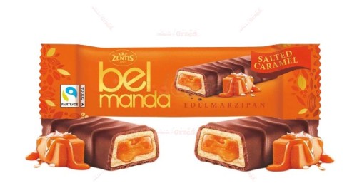 Belmanda Baton marcepanowy SOLONY KARMEL 40g Zentis