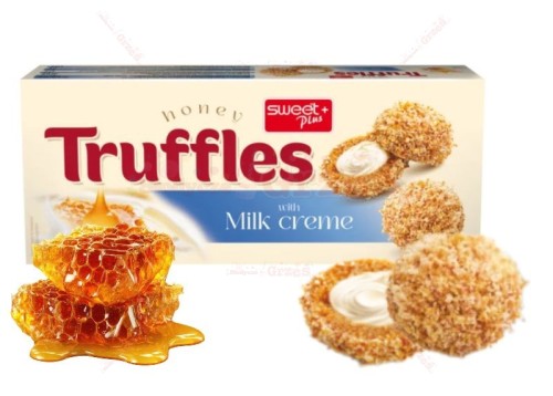TRUFFLES ciastka miodowe z nadzieniem mlecznym 130g Sweet plus+