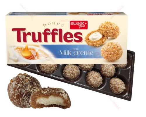 TRUFFLES ciastka miodowe z nadzieniem mlecznym 130g Sweet plus+