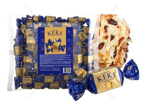 Cukierki o smaku KEKS Z BAKALIAMI 1kg Mieszko | Świąteczne