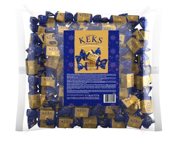 Cukierki o smaku KEKS Z BAKALIAMI 1kg Mieszko | Świąteczne