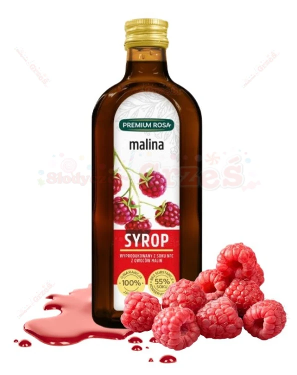 Syrop MALINA - syrop malinowy NFC 250ml Premium Rosa