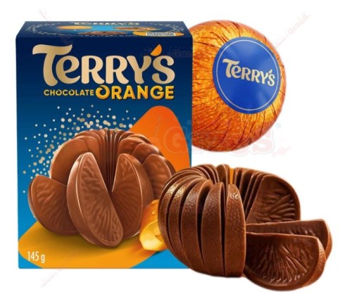 Terry's Orange MILK- czekolada mleczna pomarańczowa KULA 145g